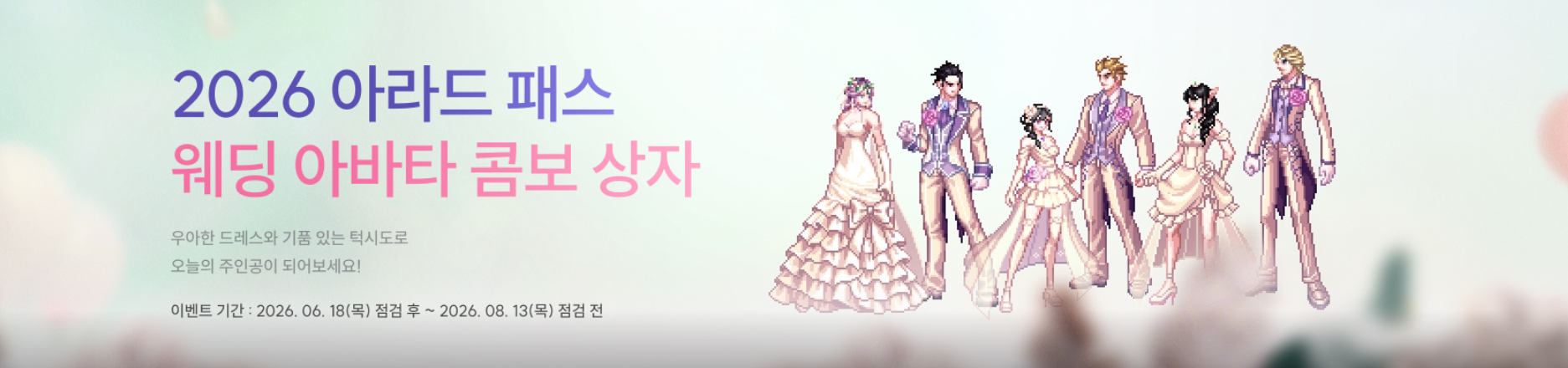 2026 아라드 패스 웨딩 아바타 콤보 상자