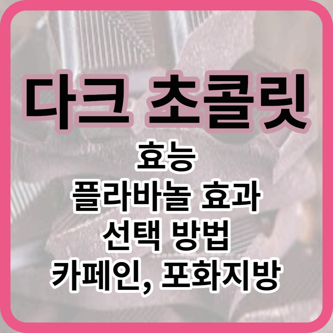 다크초콜릿