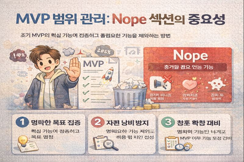 MVP 범위 명확화를 돕는 Nope 섹션 활용법 관련 이미지