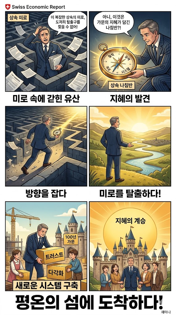 執着의 밧줄을 놓고 平溫의 섬에 到着하는 6컷 만화 (집착의 밧줄을 놓고 평온의 섬에 도착하는 컷 만화)