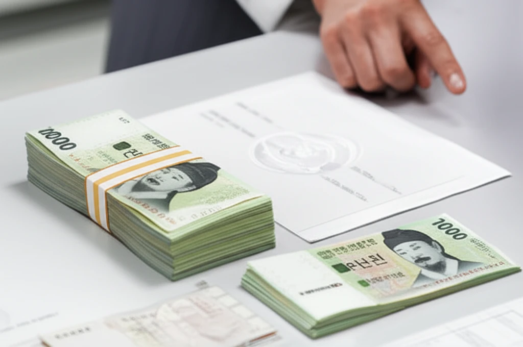 한국 비자 체류 연장 허가 신청 수수..