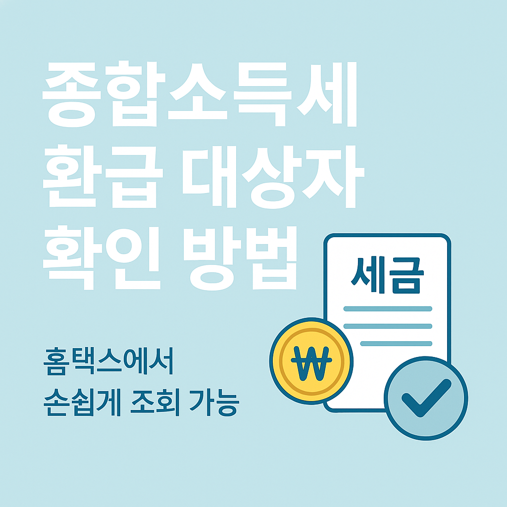 종합소득세 환급 대상자 확인 방법의 관련사진