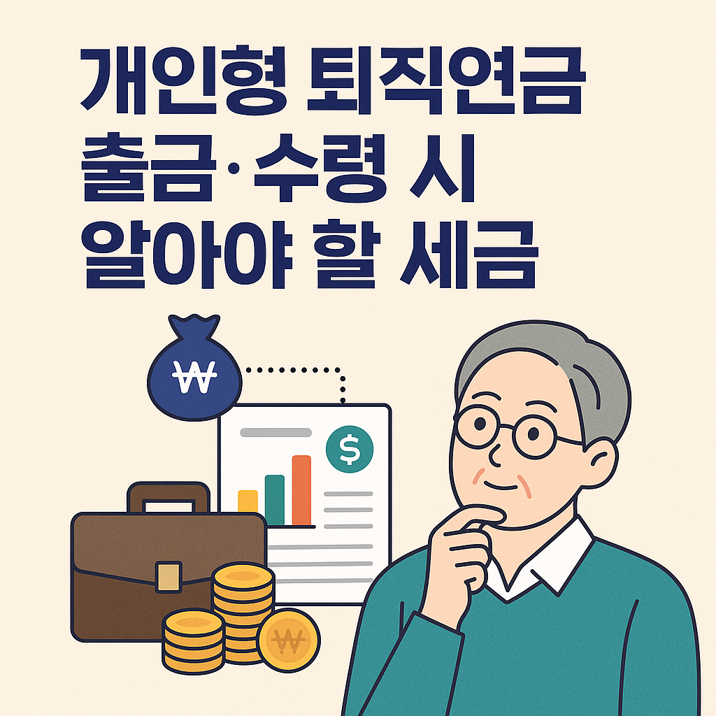 개인형 퇴직연금 출금·수령 시 알아야 할 세금