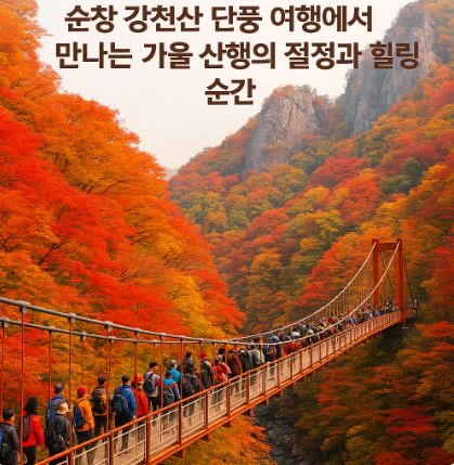 순창 강천산 단풍 여행에서 만나는 가을 산행의 절정과 힐링의 순간