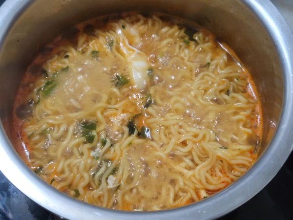 된징라면 완성