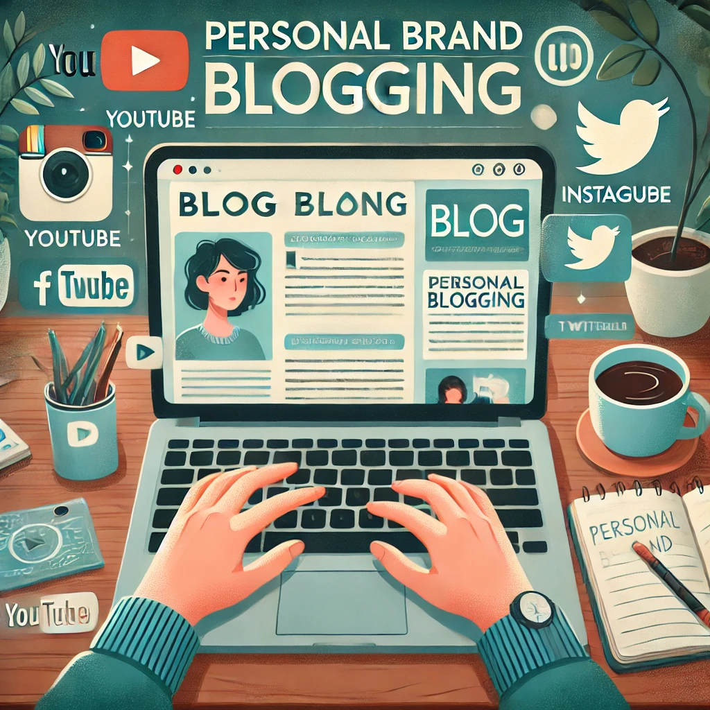 개인 브랜드 블로그 운영을 시각화한 이미지