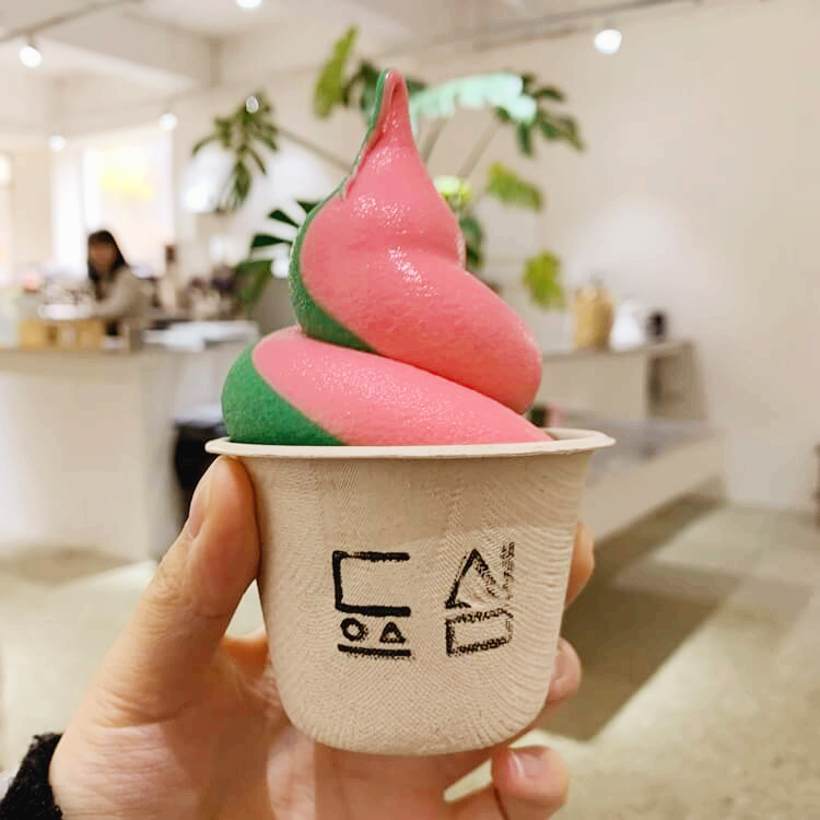 오미자, 사과 아이스크림