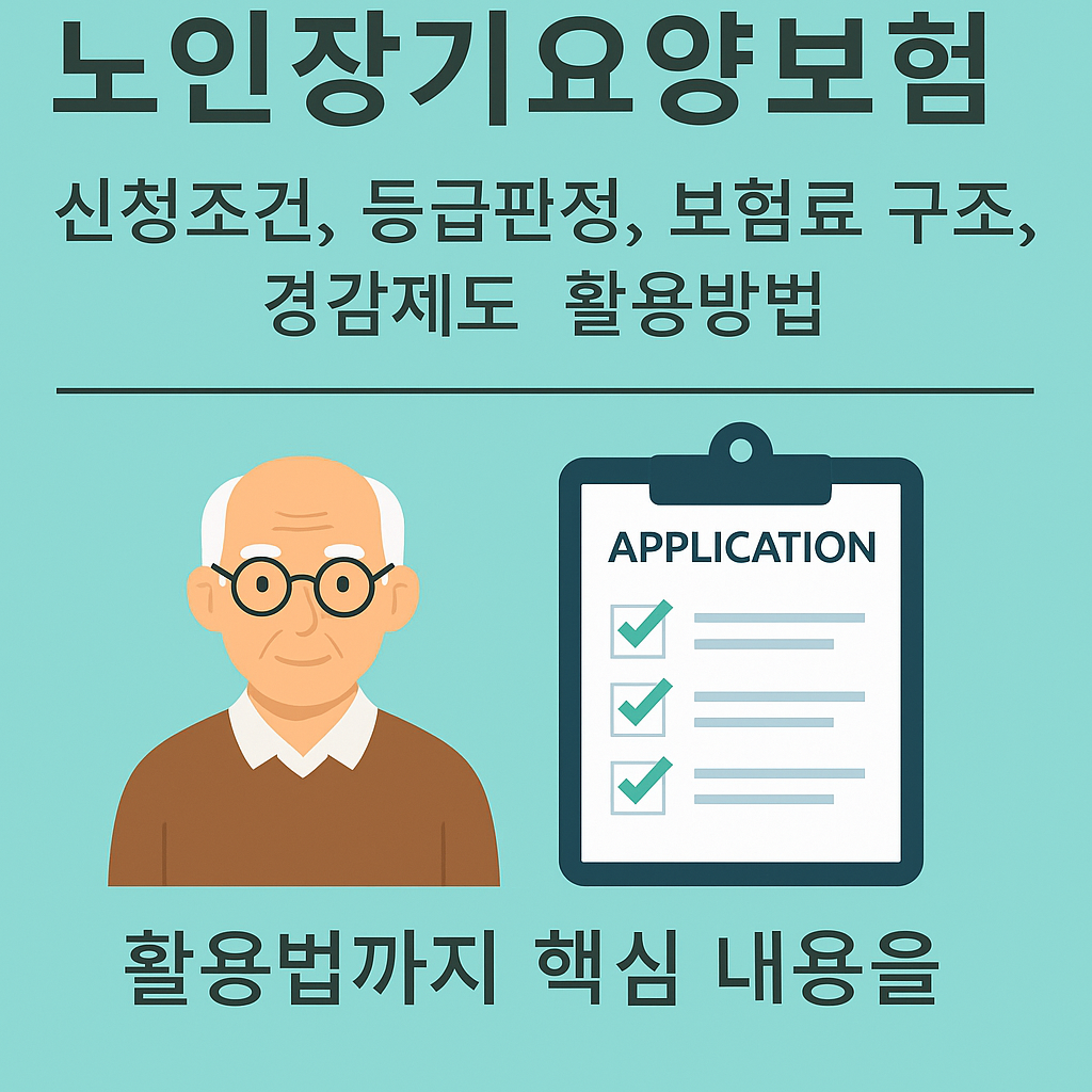 노인장기요양보험 신청 조건, 등급 판정, 보험료 구조, 경감 제도 활용 방법- 활용법까지 핵심 내용을 한번에