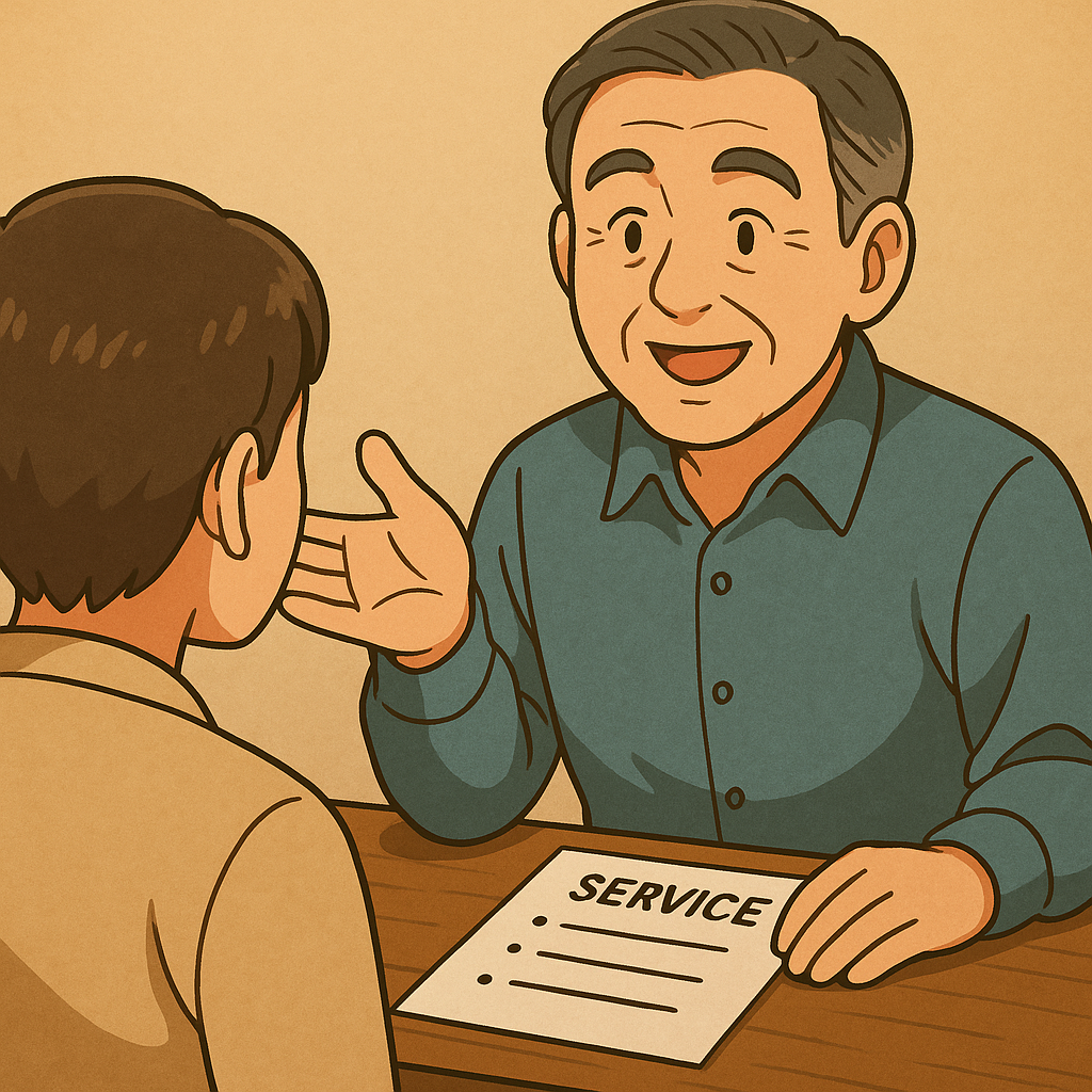 서비스 진행 흐름 설명