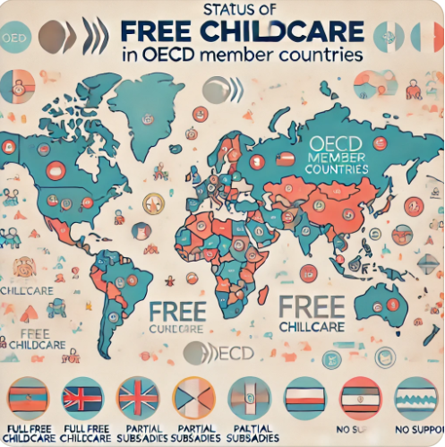 OECD 무상 보육 복지 : 정책 현황, 장단점, 사회적 경제적 효과 관련 사진