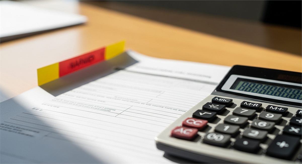 금융 제재 문서를 상징적으로 보여주는 디테일 장면 