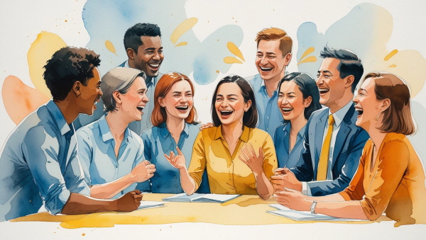 ENTP는 상황을 가볍게 넘기고, 농담으로 갈등을 풀어가는 능력이 탁월합니다. 하지만 그 농담 속에는 진심이 담겨 있을 때가 많습니다에 관한 그림