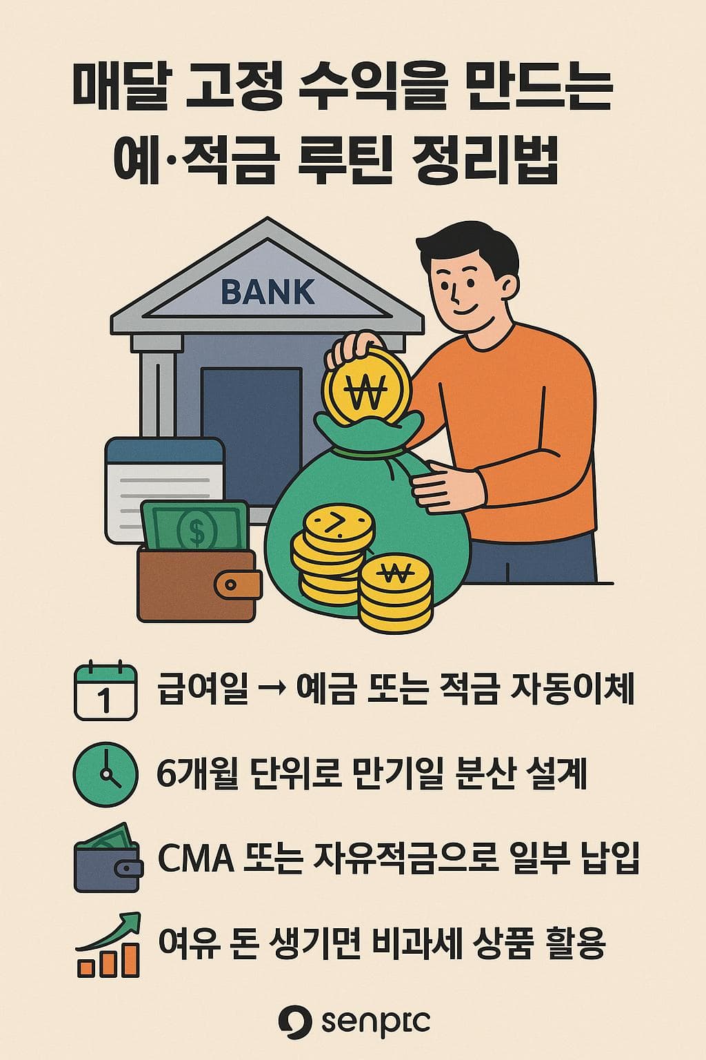 매달 고정 수익을 만드는 예·적금 루틴 정리법