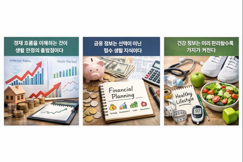 경제&middot;금융&middot;건강 정보는 왜 일상에서 함께 관리해야 할까?