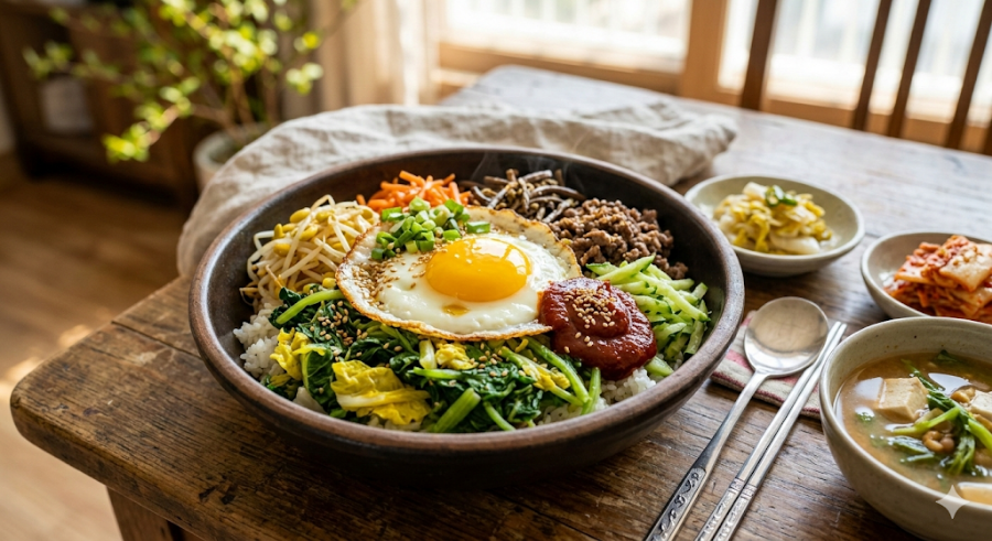 봄동 비빔밥 레시피