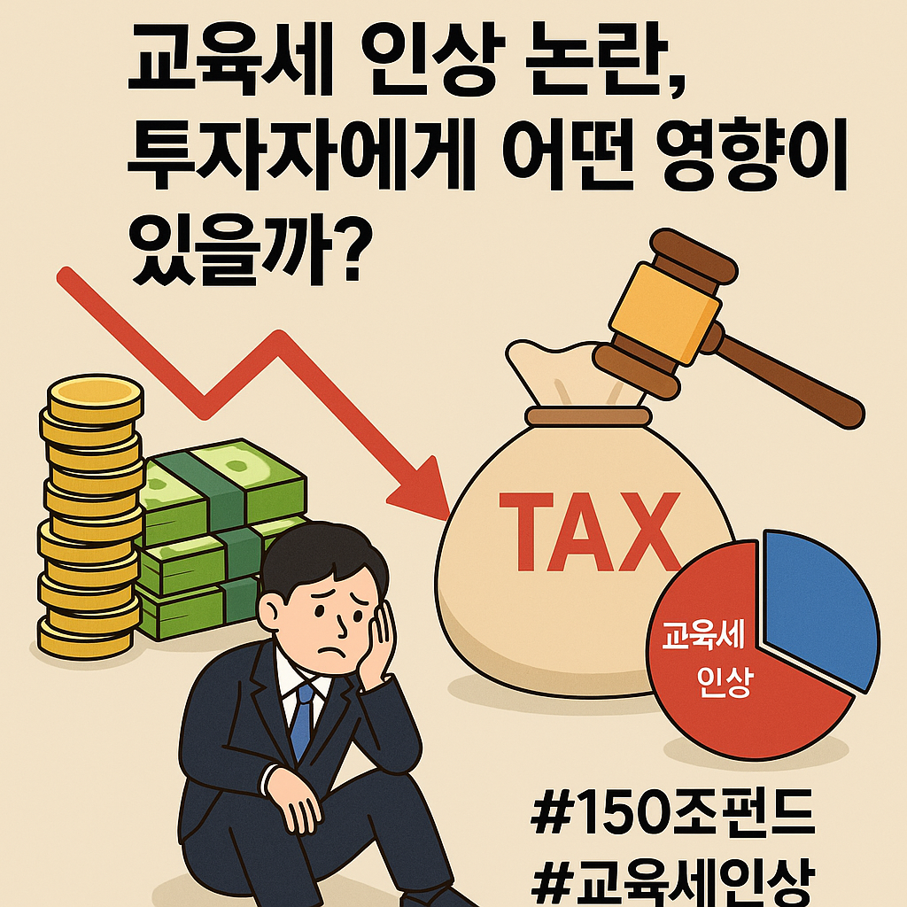 150조 펀드 교육세 인상 논란, 투자자에게 어떤 영향이 있을까?