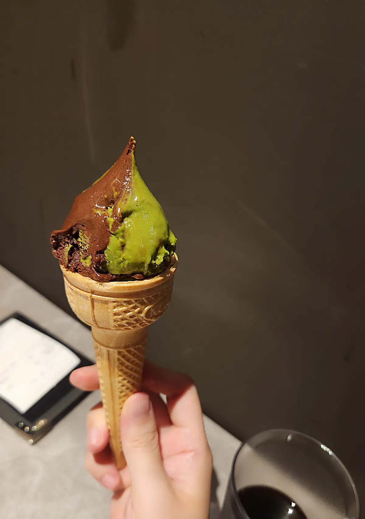 마곡-맛집-고메스퀘어-발산점-디저트-젤라또-초코-녹차-믹스