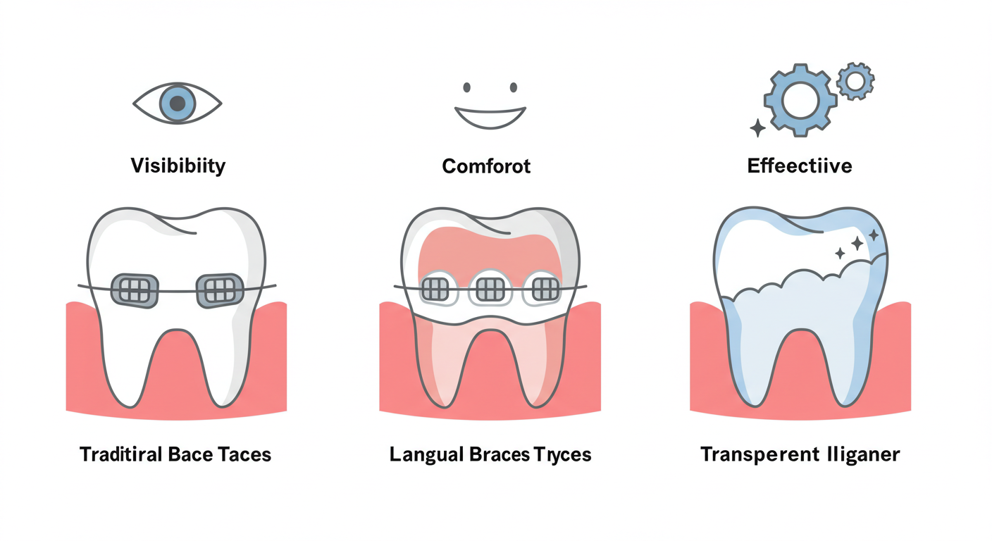 "교정치료 방식별 비교"에 대한 이미지입니다.