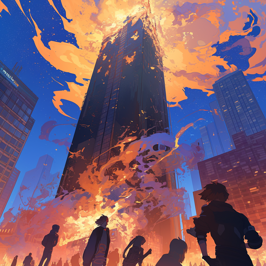 건물에 불 나는 꿈