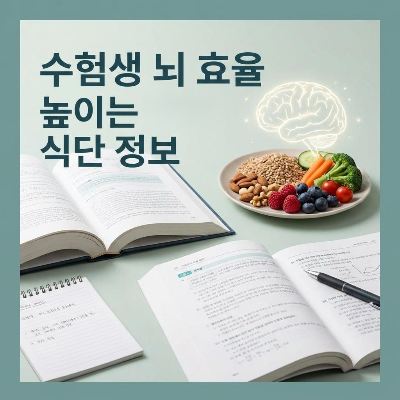 수험생/고시생 전용 뇌 효율을 높이는 저혈당 지수(GI) 식단법