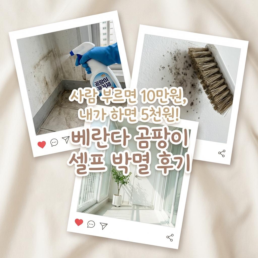 베란다 곰팡이 제거 비용 10만원 아끼는 솔직 후기