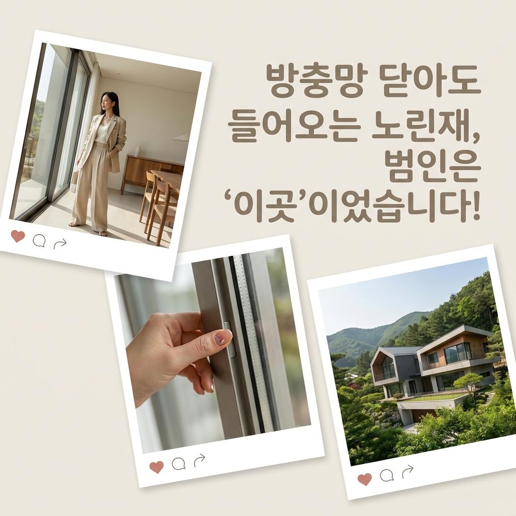 횡성 별장 노린재 샷시 압착 원리로 틈새막이 벌레 악취 고민 해결법