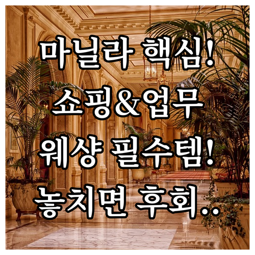 마닐라 쇼핑 비즈니스 완벽한 만달루용..
