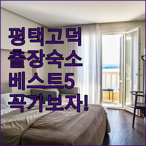 평택 고덕신도시 비즈니스 출장 숙소 ..