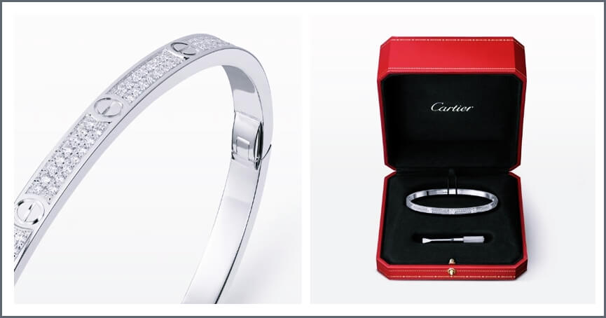 스몰 파베 화이트골드