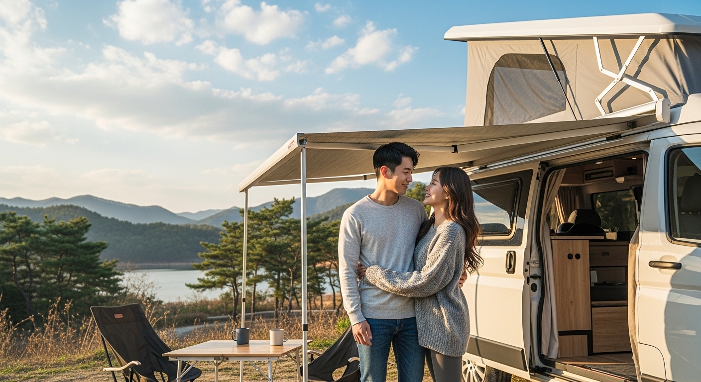 캠핑카 한달 대여