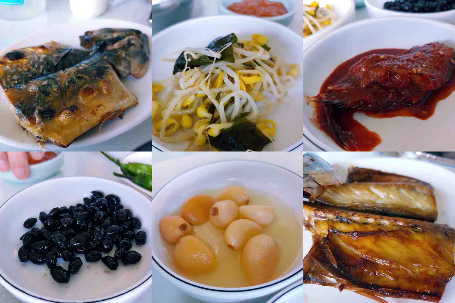 바다나라횟집 반찬