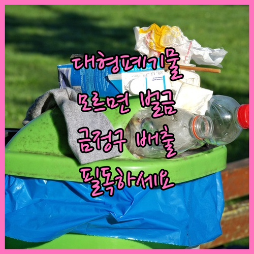 대형폐기물 버릴 때 이것 모르면 벌금..