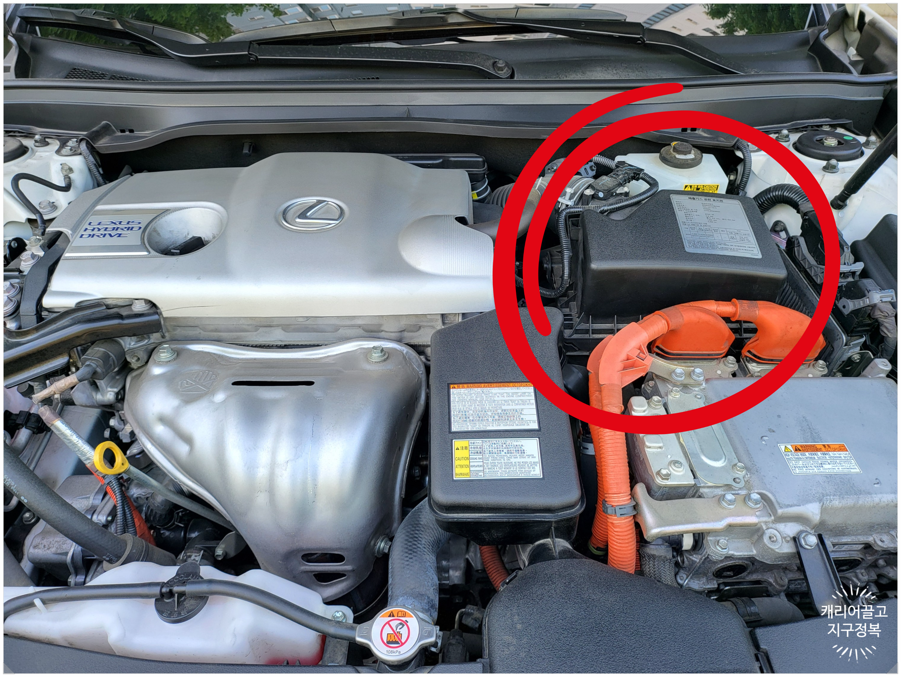 ES300h 에어 클리너 필터 교체하기