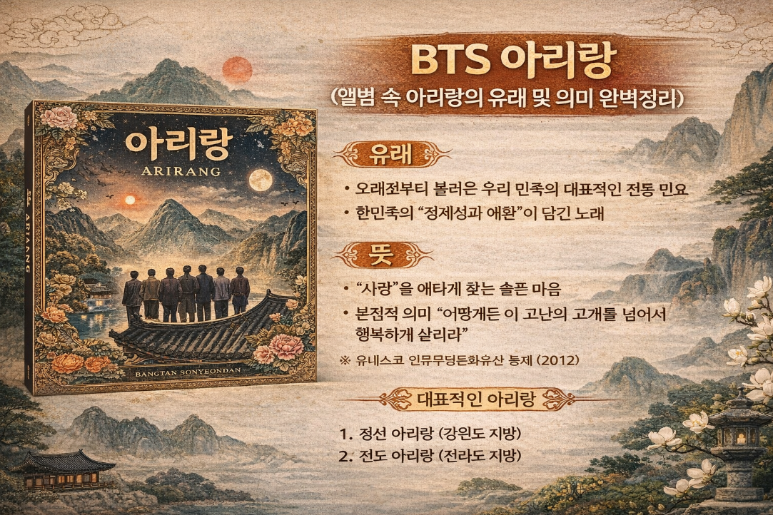 BTS 아리랑, 유래와 숨겨진 의미 3분 완벽정리
