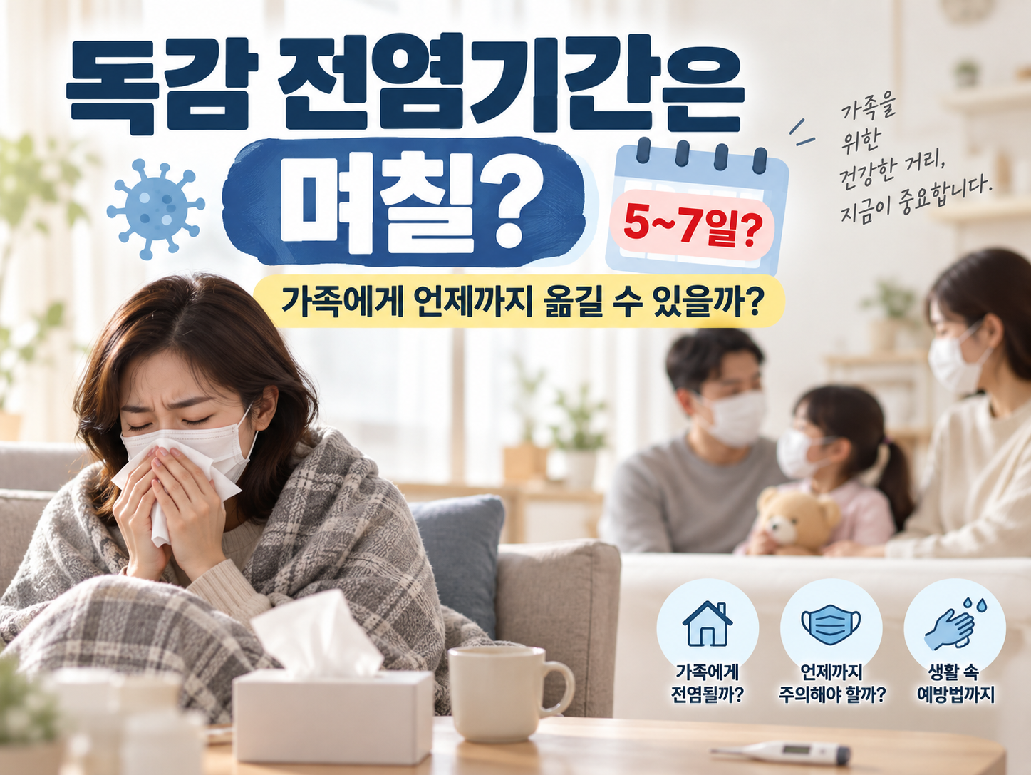 ‘독감 전염기간 5~7일?’