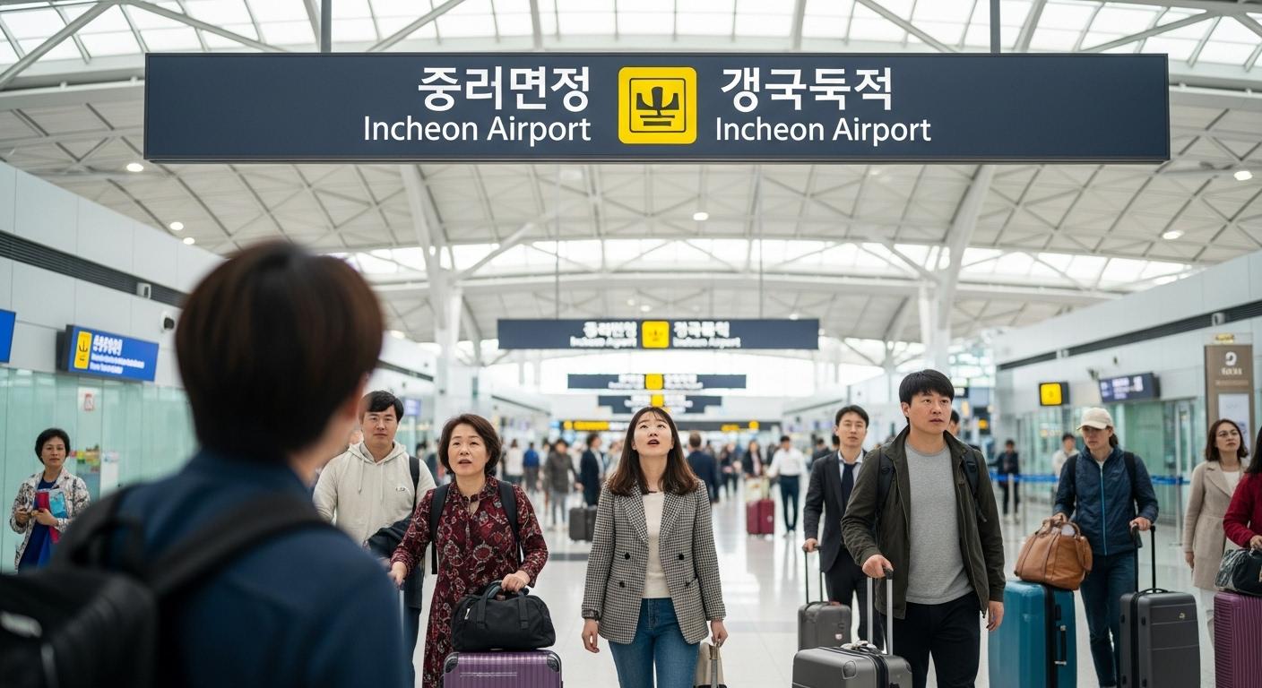 인천공항 도착