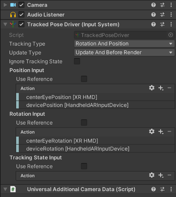 Main Camera 인스펙터