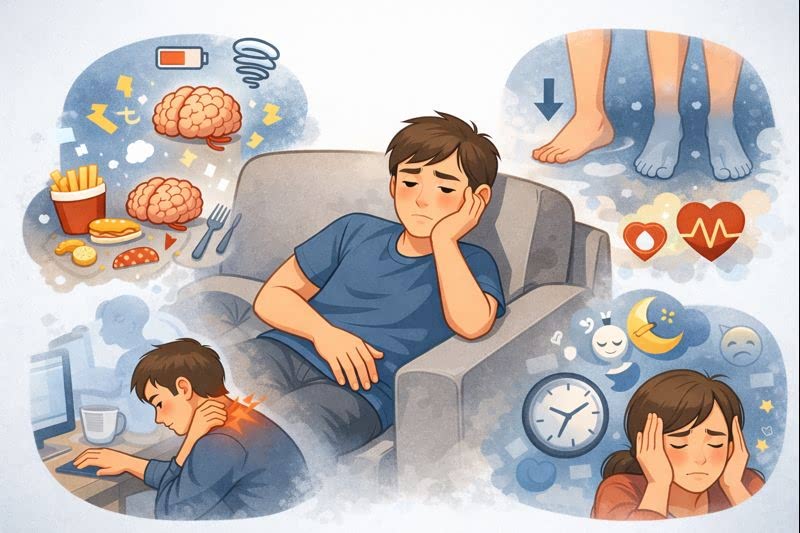 하루 활동량이 줄어들 때 나타나는 몸의 반응