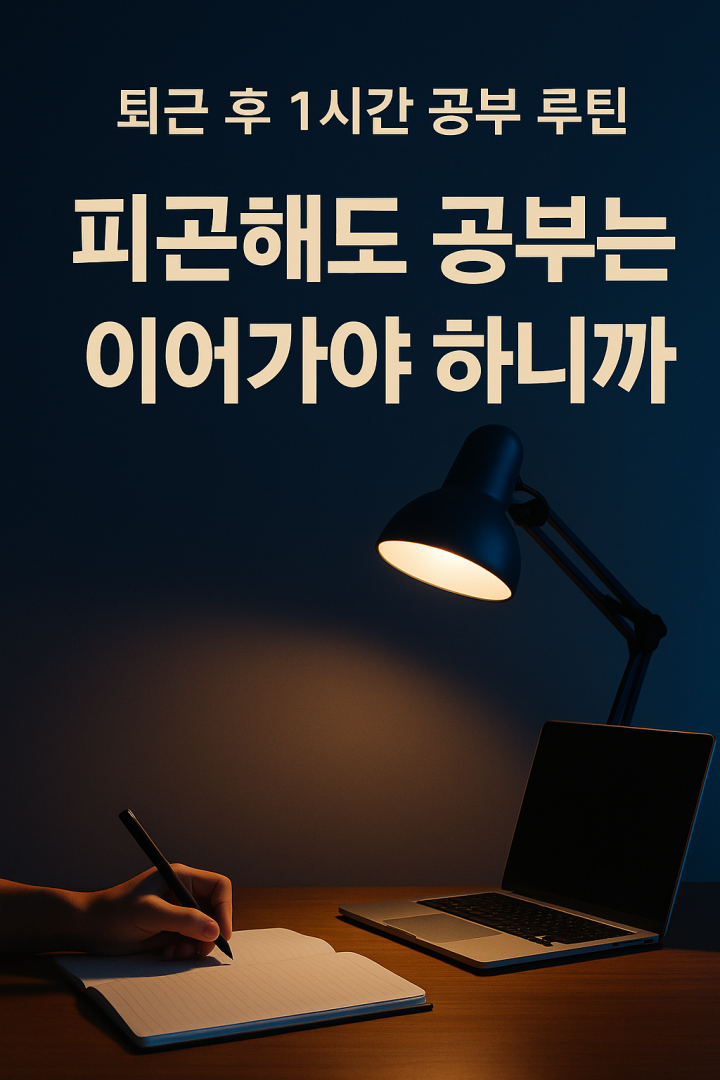퇴근 후 1시간 루틴 &ndash; 피곤해도 꾸준함을 유지하는 흐름 만들기