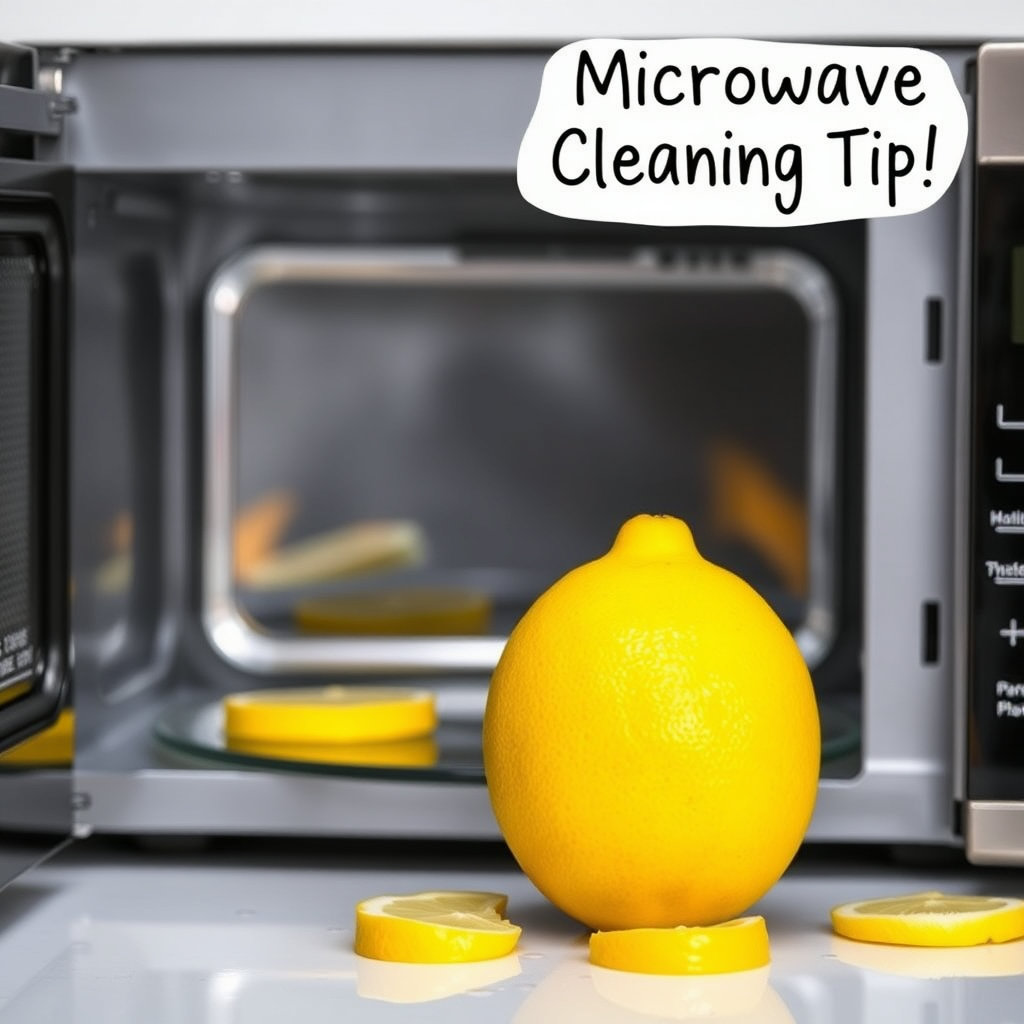 전자레인지 레몬으로 청소