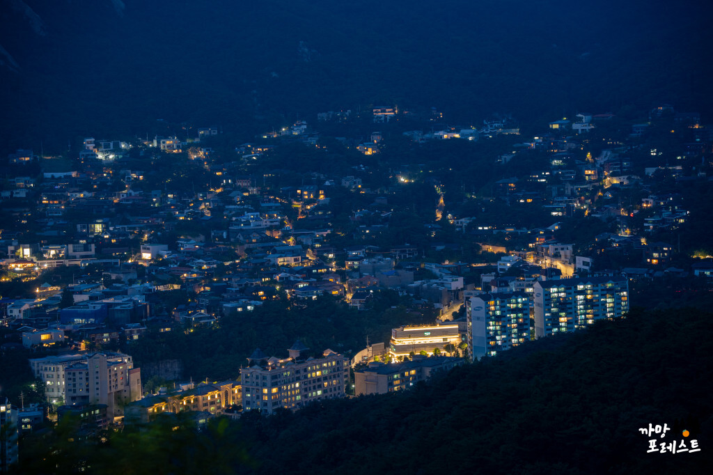 북악스카이웨이 홍제동 야경