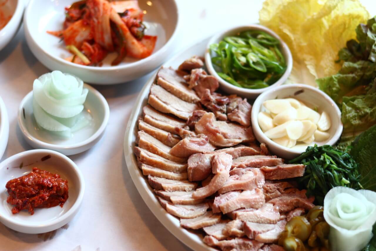 배밭촌 오리 수육