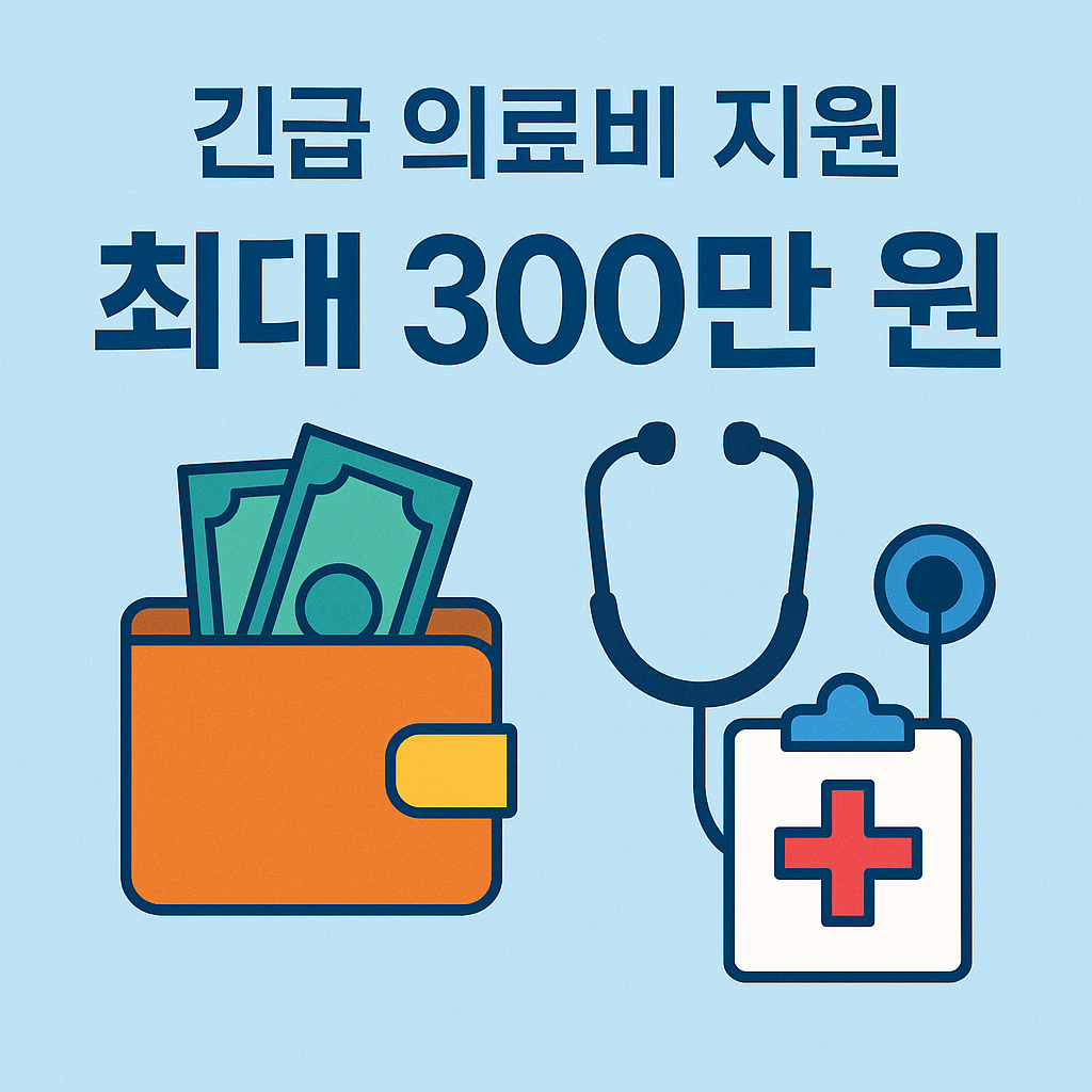 긴급 의료비 지원|최대 300만 원 받는 방법