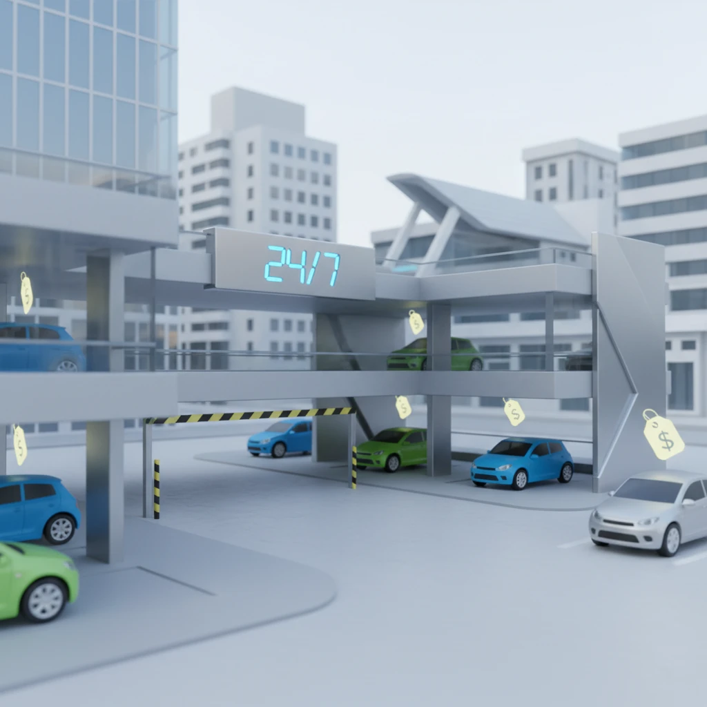 마곡역 7번출구 공영주차장 이용 시간..