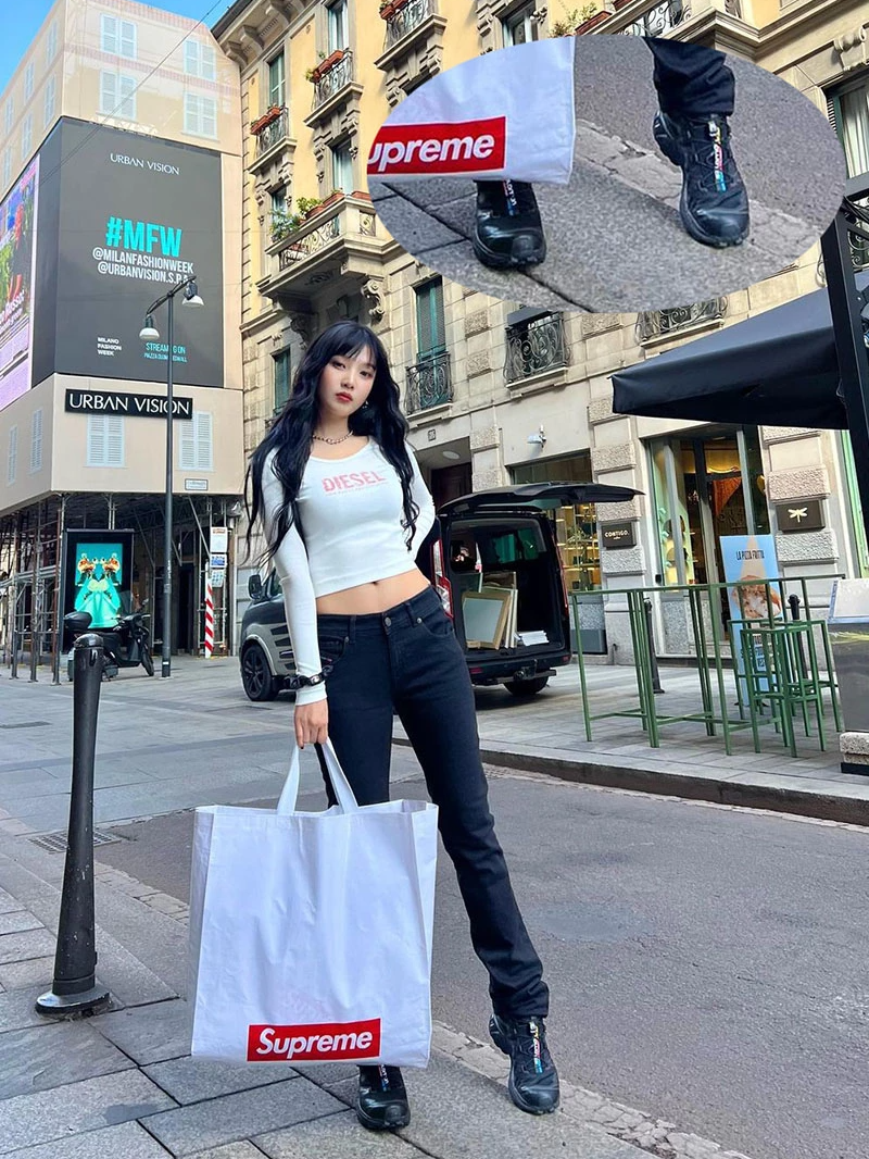 조이 살로몬 착용