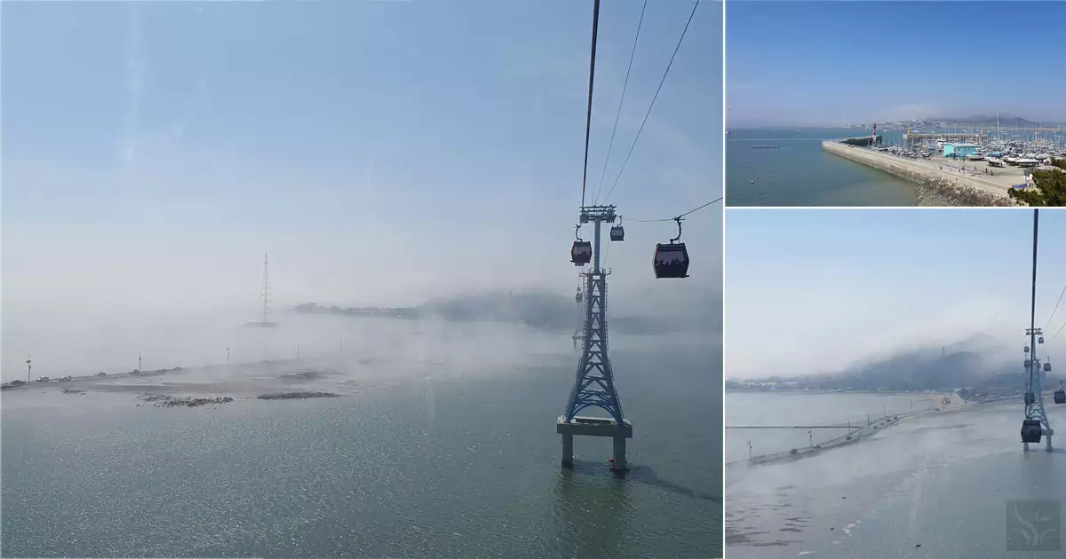 해상 케이블카 풍경