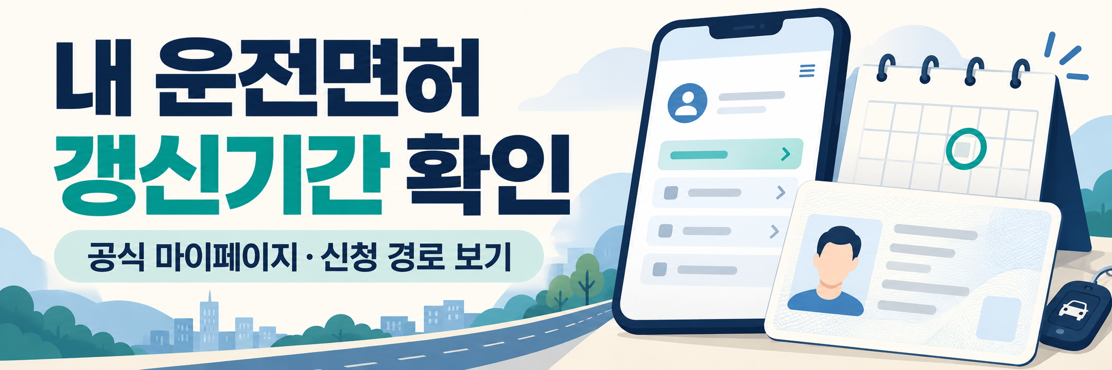 2026 운전면허 갱신기간 확인과 온라인 신청 방법 - 적성검사 대상 구분