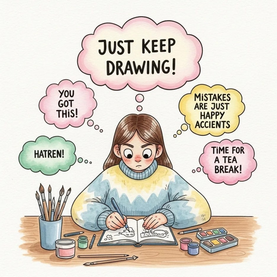 상상력 가득한 키크니 작가의 작업 공간.