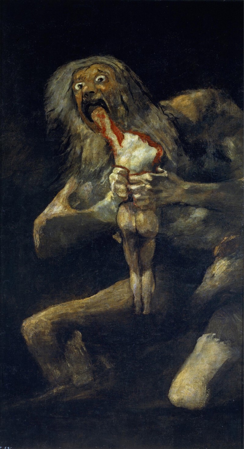 프란시스코 고야&#44; 아들을 잡아먹는 샤투르누스&#44; 1819&ndash;1823