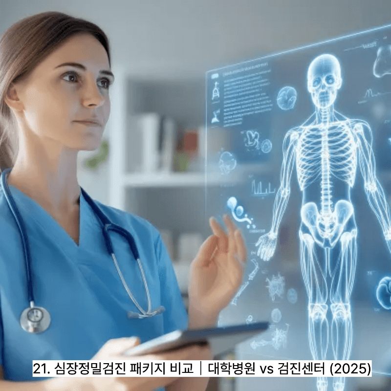 21. 심장정밀검진 패키지 비교｜대학병원 vs 검진센터 (2025)